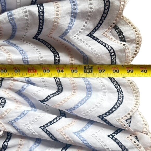 Luisa Beccaria Tiered Scalloped Dress IT 42 US 6 NWOT Milan Fashion Week - Picture 14 of 14